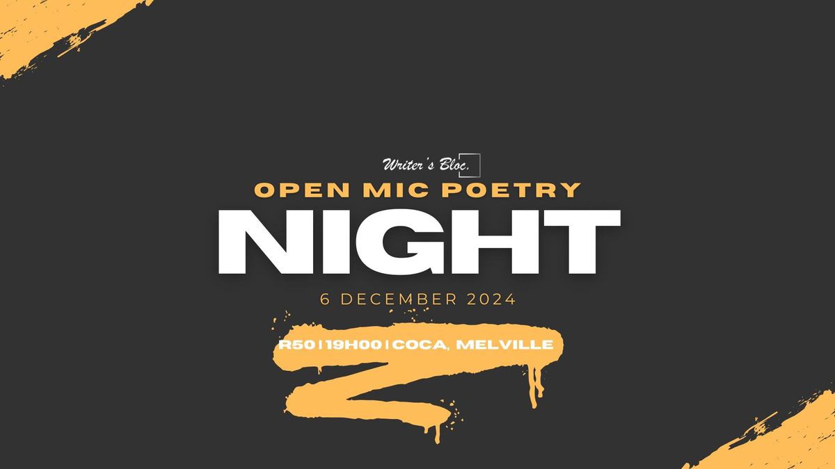 Open Mic Poetry Night