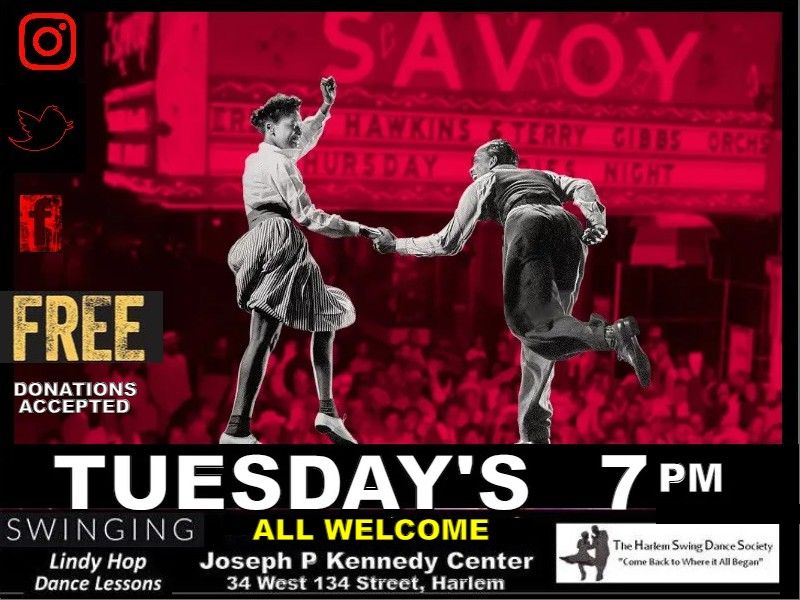 Harlem Tuesdays FREE!  Swinging Lindy Hop Lessons