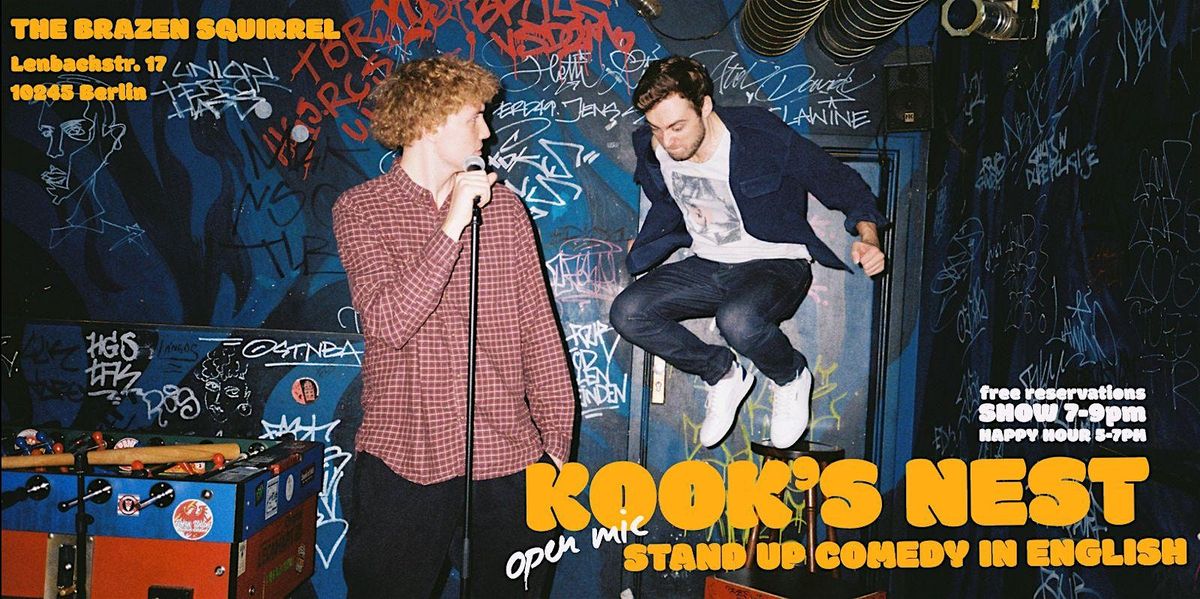 The Kook's Nest Comedy Open- Mic 9 Dec