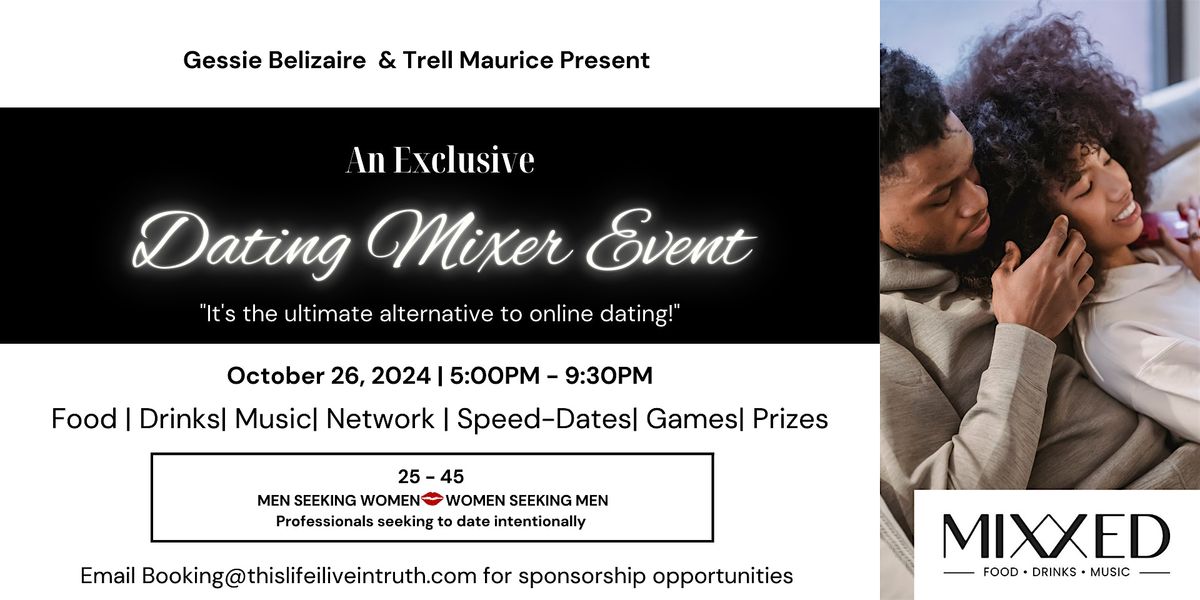 In Person Event:  Mixer & Speed Dating Event for Singles in DC (25-45)