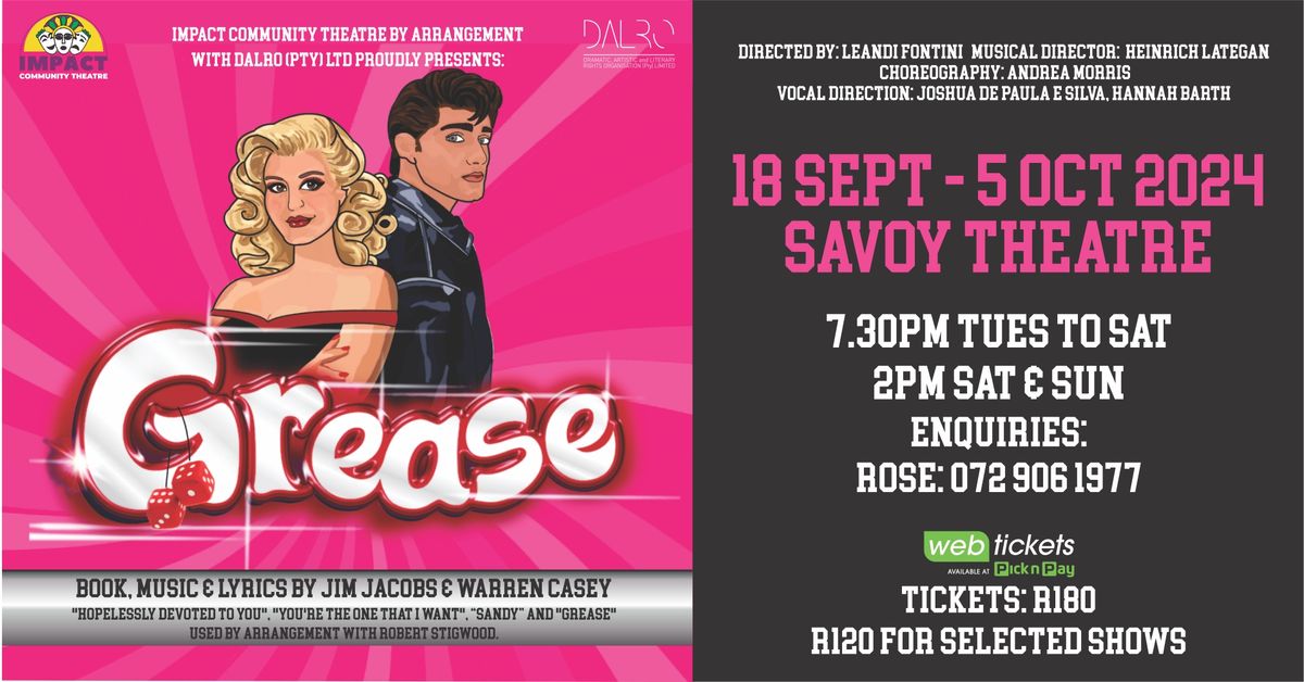 Grease: The Musical in Nelson Mandela Bay