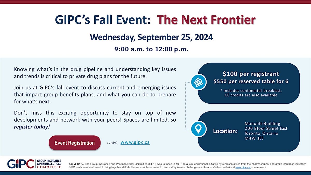 GIPC\u2019s Fall Event:  The Next Frontier