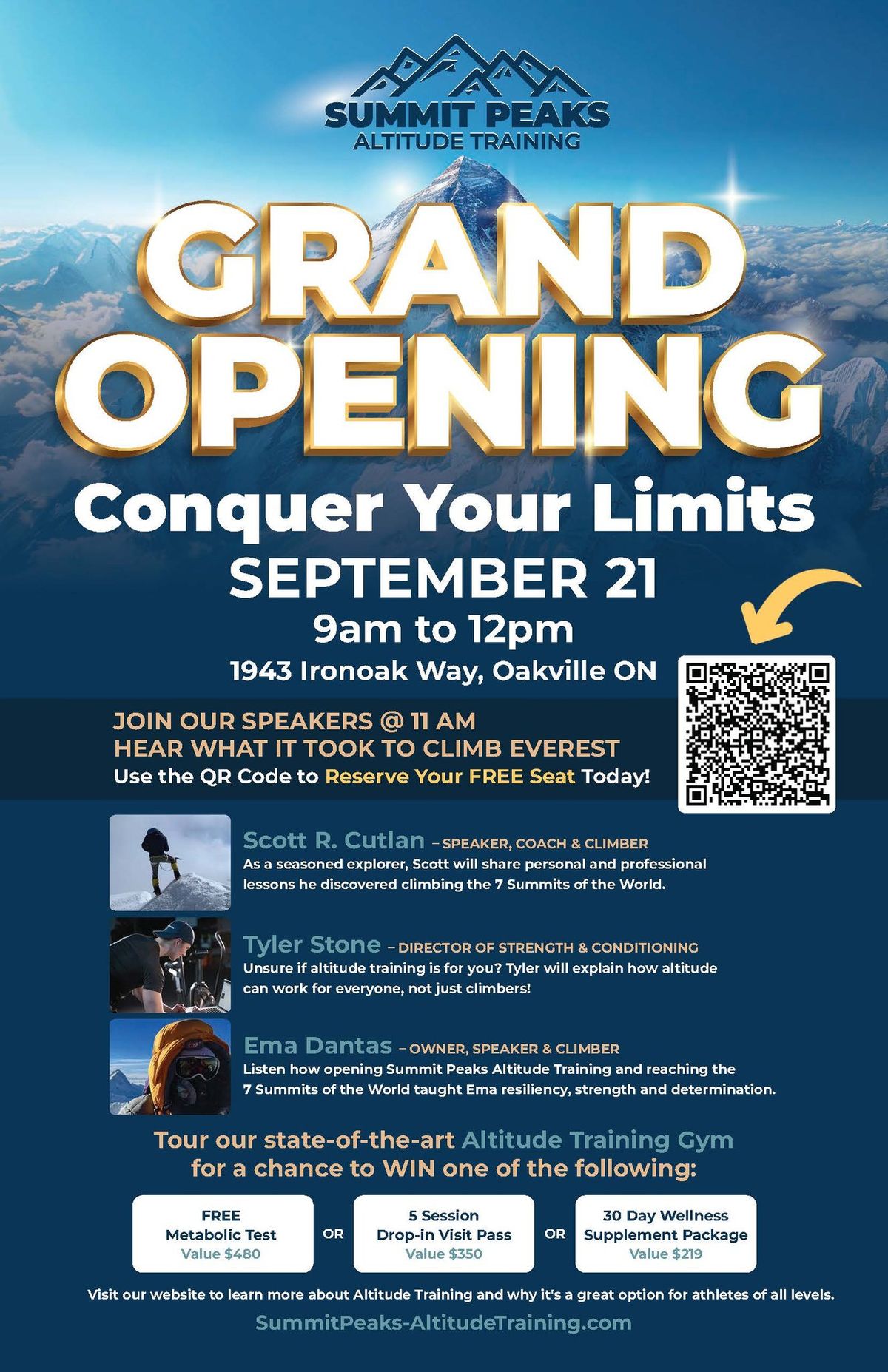 Reach New Heights - Grand Opening of Summit Peaks Celebration