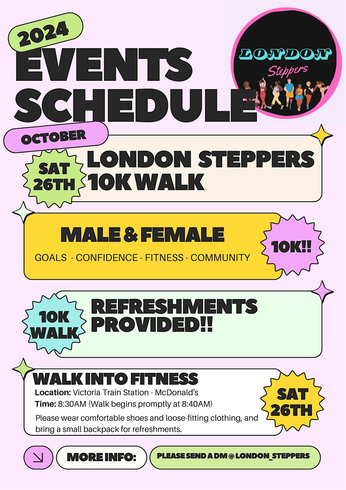 London Steppers 10K Walk