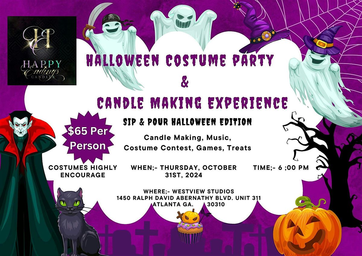 Halloween Costume Party                      &  Candle Making Experience