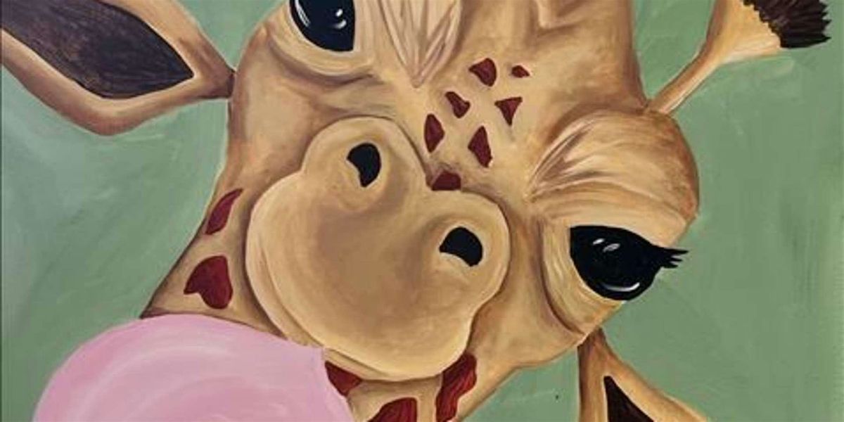 Bubble Giraffe - Family Fun - Paint and Sip by Classpop!\u2122
