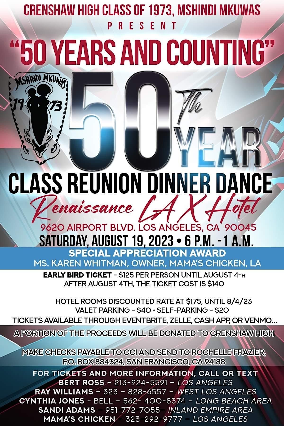 Crenshaw High School, Class of 73, 50th Year Reunion