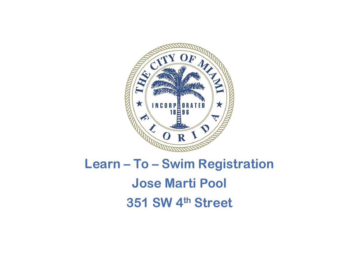 Jose Marti Pool Preschool Aquatics Mon\/Wed (5:30PM-6:00PM) August 2022