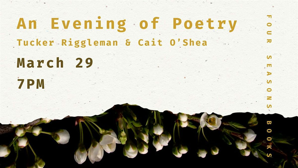 An Evening of Poetry with Tucker Riggleman & Cait O\u2019Shea