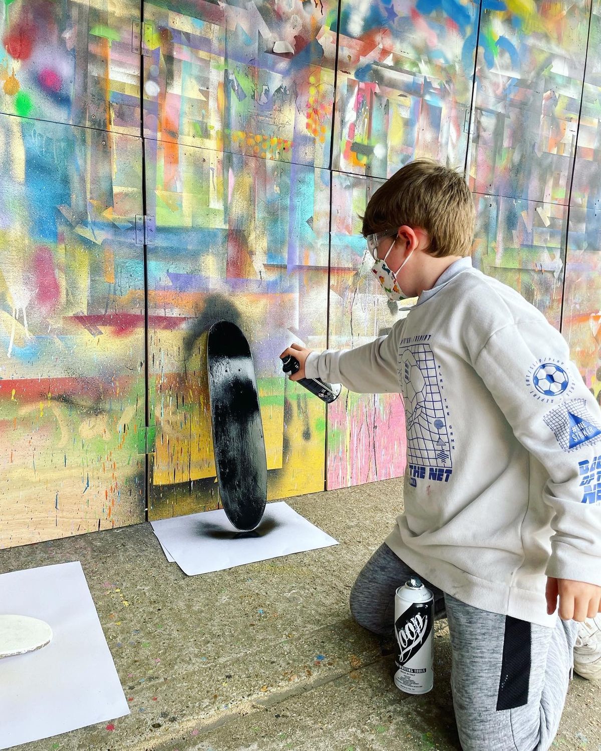 Spray Paint WORKSHOP - Skateboard Wall Hanging @ Pitt St Skatepark