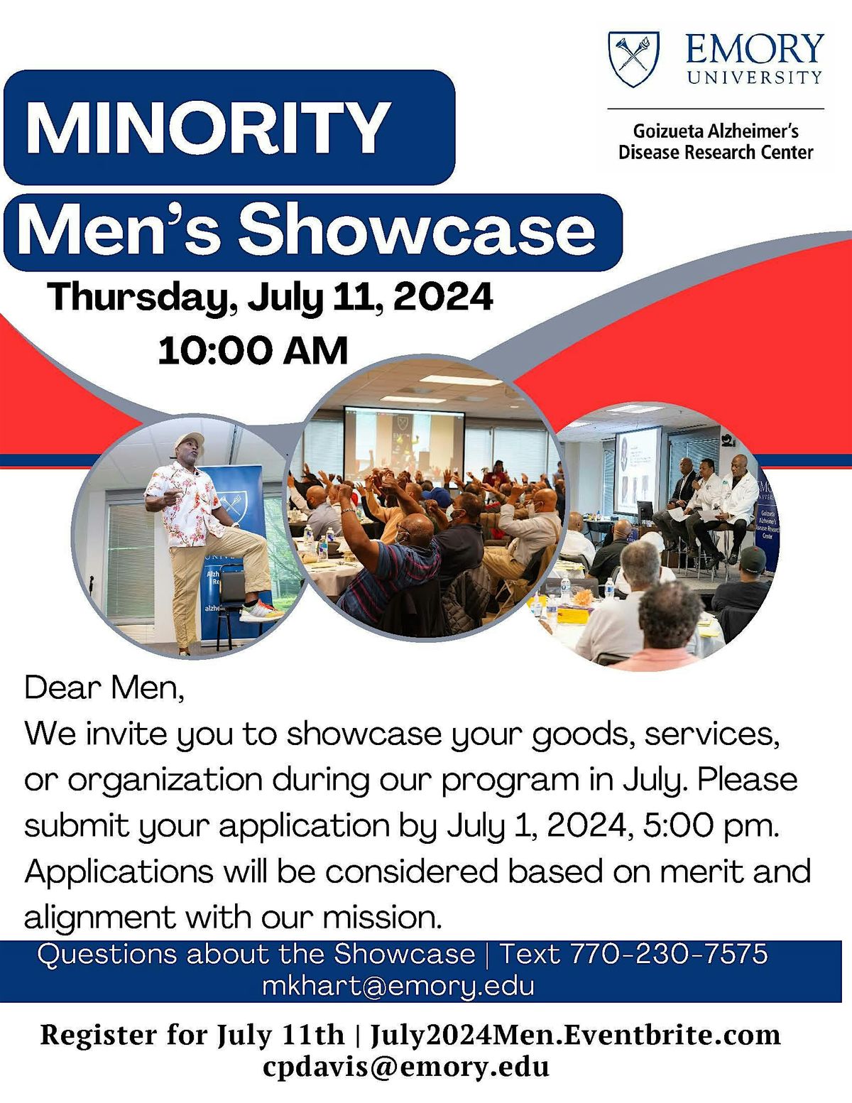 July Minority Men's Health Community Showcase | July 11, 2024