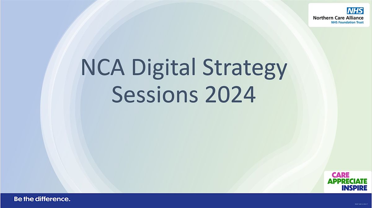 NCA Digital Strategy Session - Bury