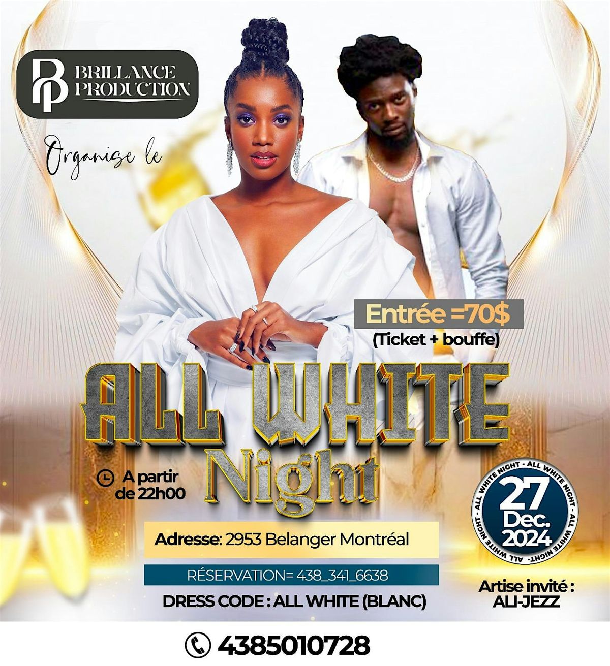 ALI-JEZZ EN SPECTACLE - ALL WHITE-PARTY