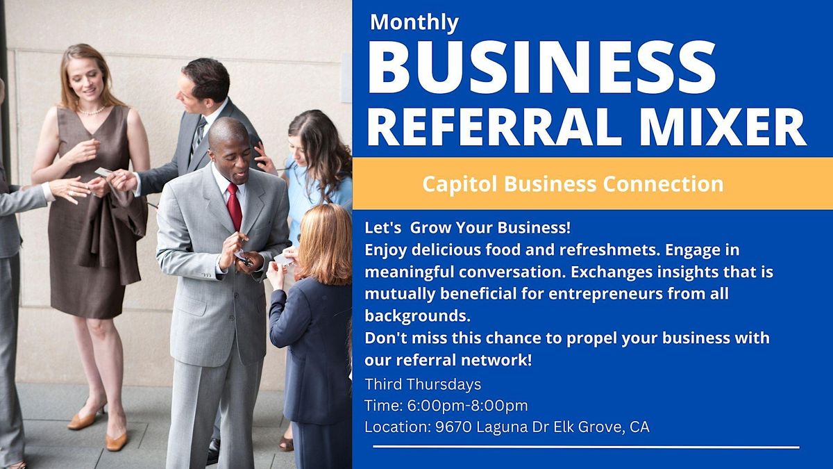 FREE-Capitol Business Connection Referral Network Mixer