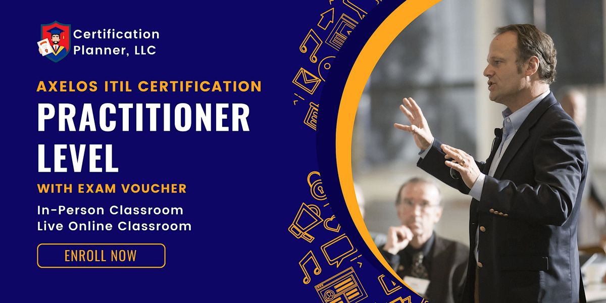 NEW ITIL Practitioner Level Certification with Exam Training  in Cincinnati