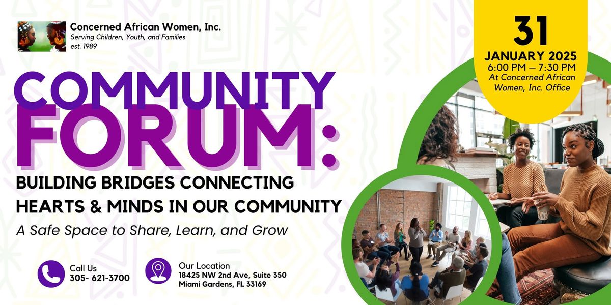 Community Forum: Building Bridges Connecting Hearts & Minds