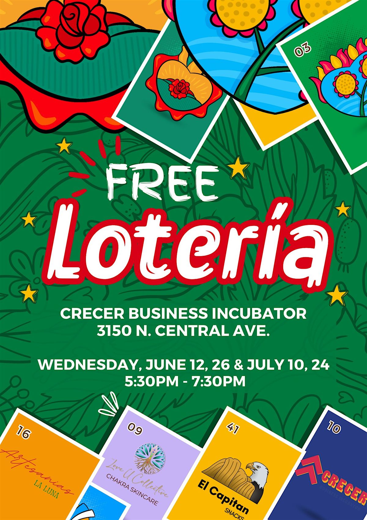 FREE Loteria at Crecer Business Incubator