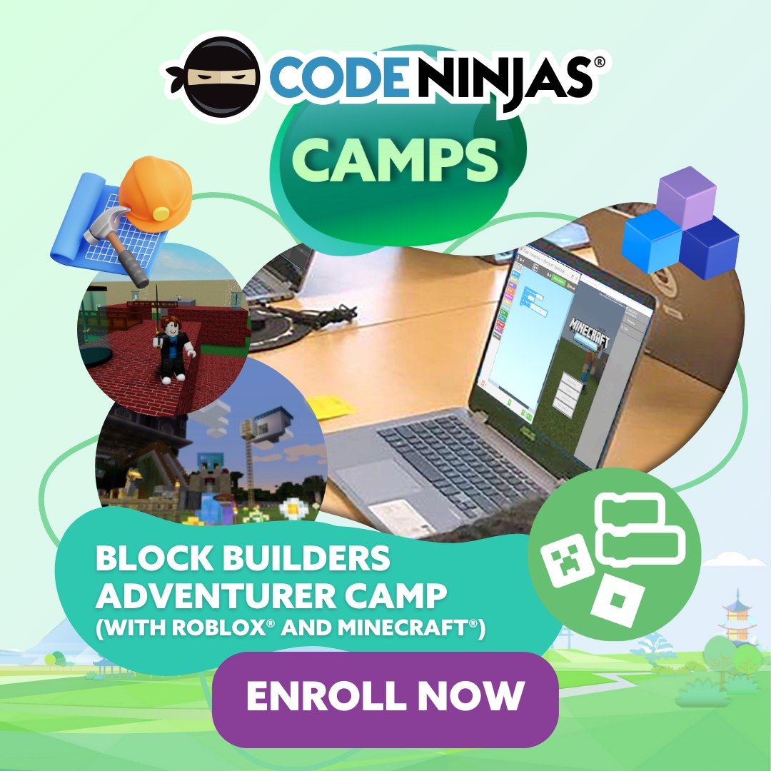 Block Builders Adventure Camp (with Roblox\u00ae and Minecraft\u00ae)