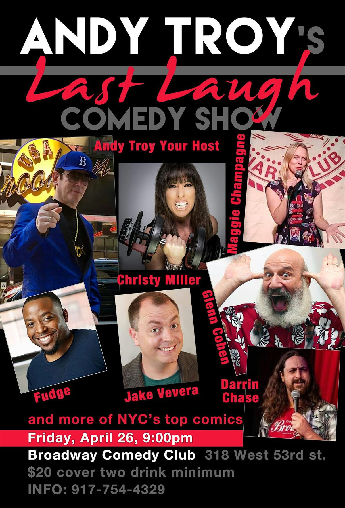 Andy Troy's Last Laugh Comedy Show! Just $20 With Discount Code ANDYTROY