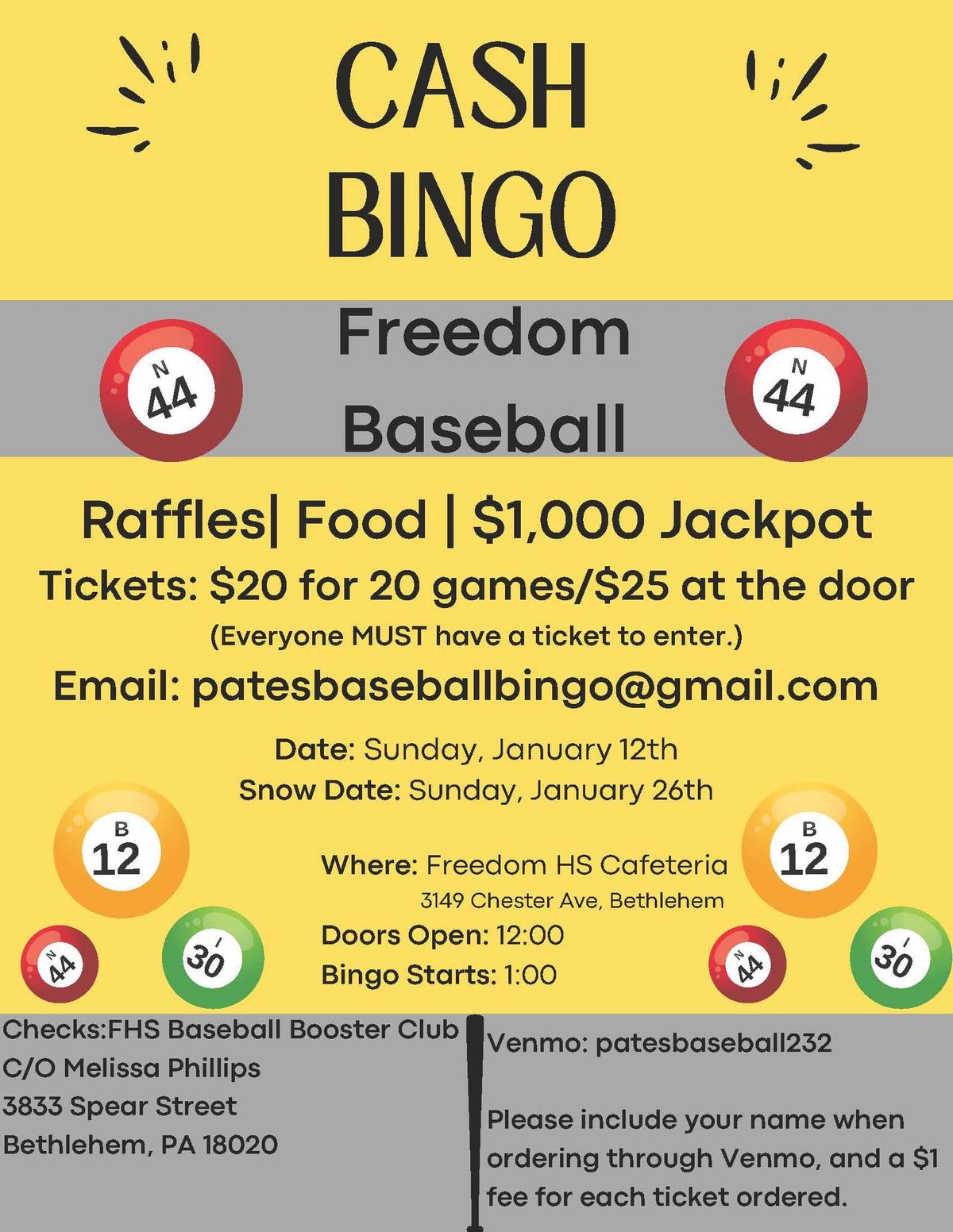 BINGO: Save the Date