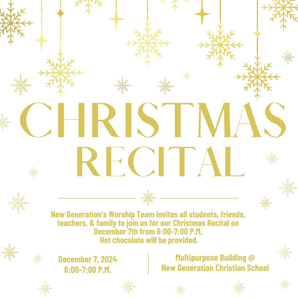 Worship Team - Christmas Recital