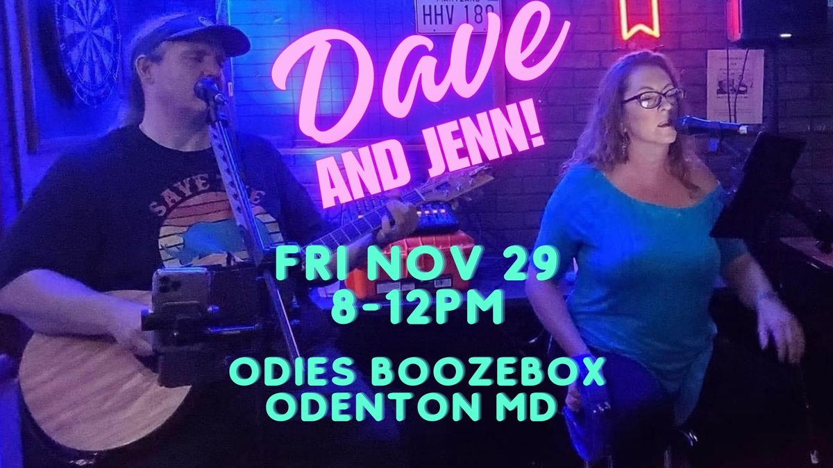 Dave & Jenn Acoustic at Odie\u2019s Boozebox