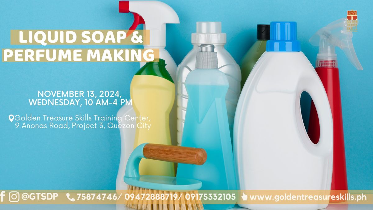 Soap and Perfume Making Seminar- WEEKDAY CLASS