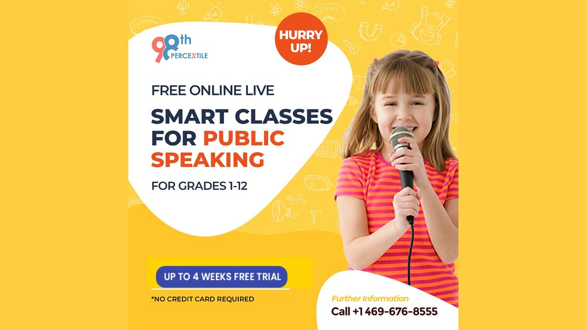 Online Public Speaking Class Free For Students In Grade 1-12 Bookings ...