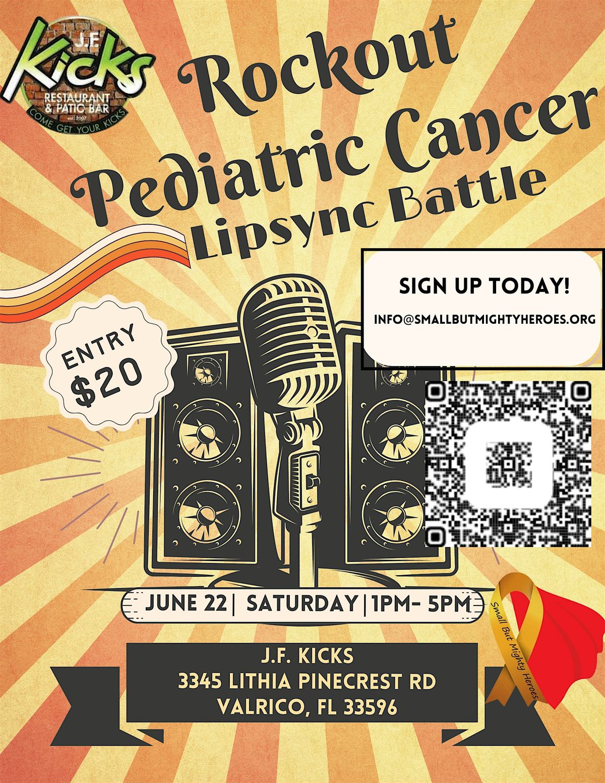 Rock Out Pediatric Cancer- Lip Sync Battle