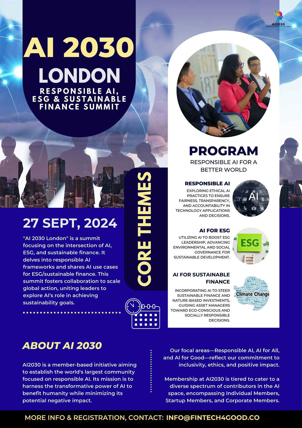 AI 2030 London- Responsible AI, ESG & Sustainable Finance Summit