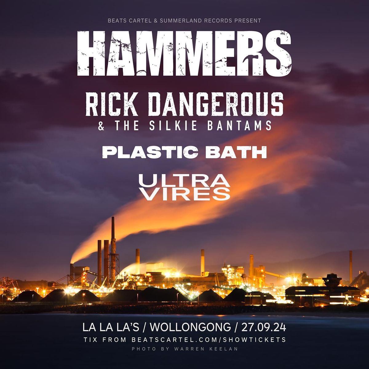 HAMMERS - \u2018Weekender Bender\u2019 Wollongong w\/ Rick Dangerous + guests