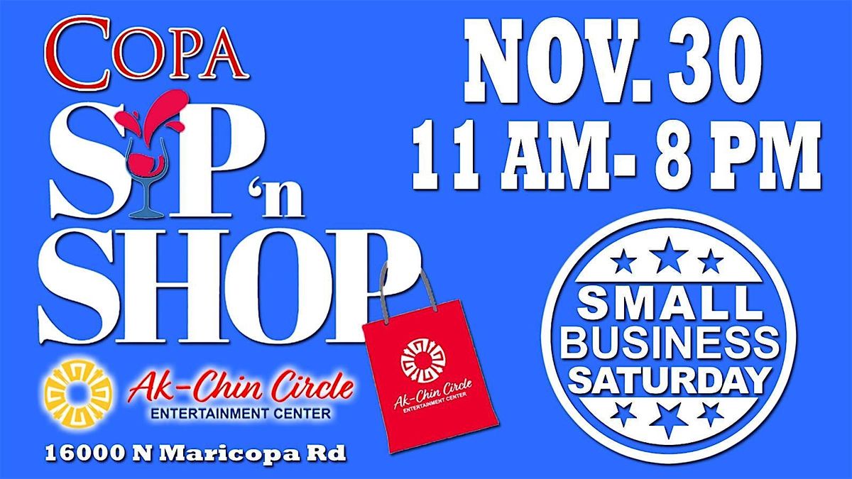 Copa Sip 'n Shop: Small Business Saturday Special Registration