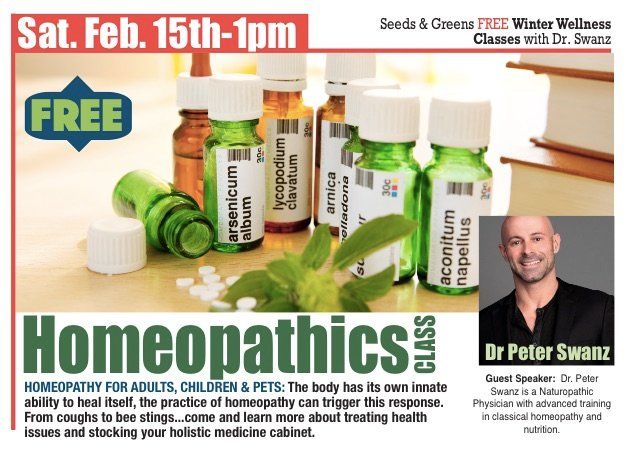 Free Homeopathics Class with Dr. Swanz