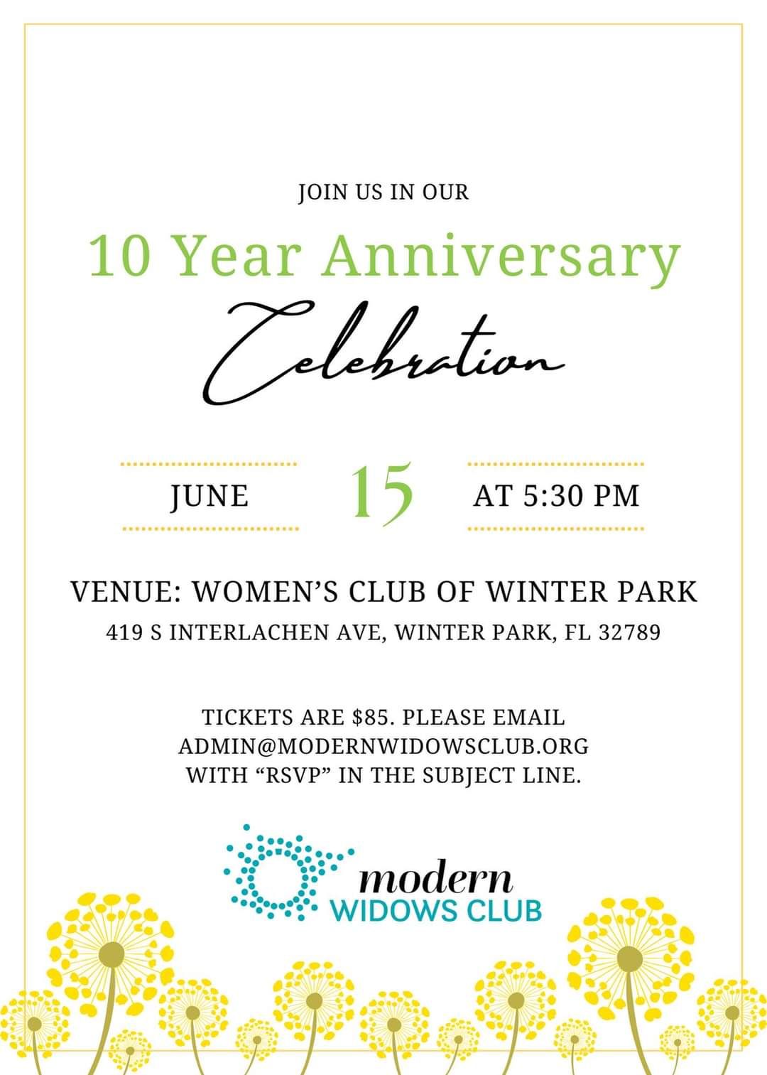Celebrating 10 Years of the Modern Widows Club