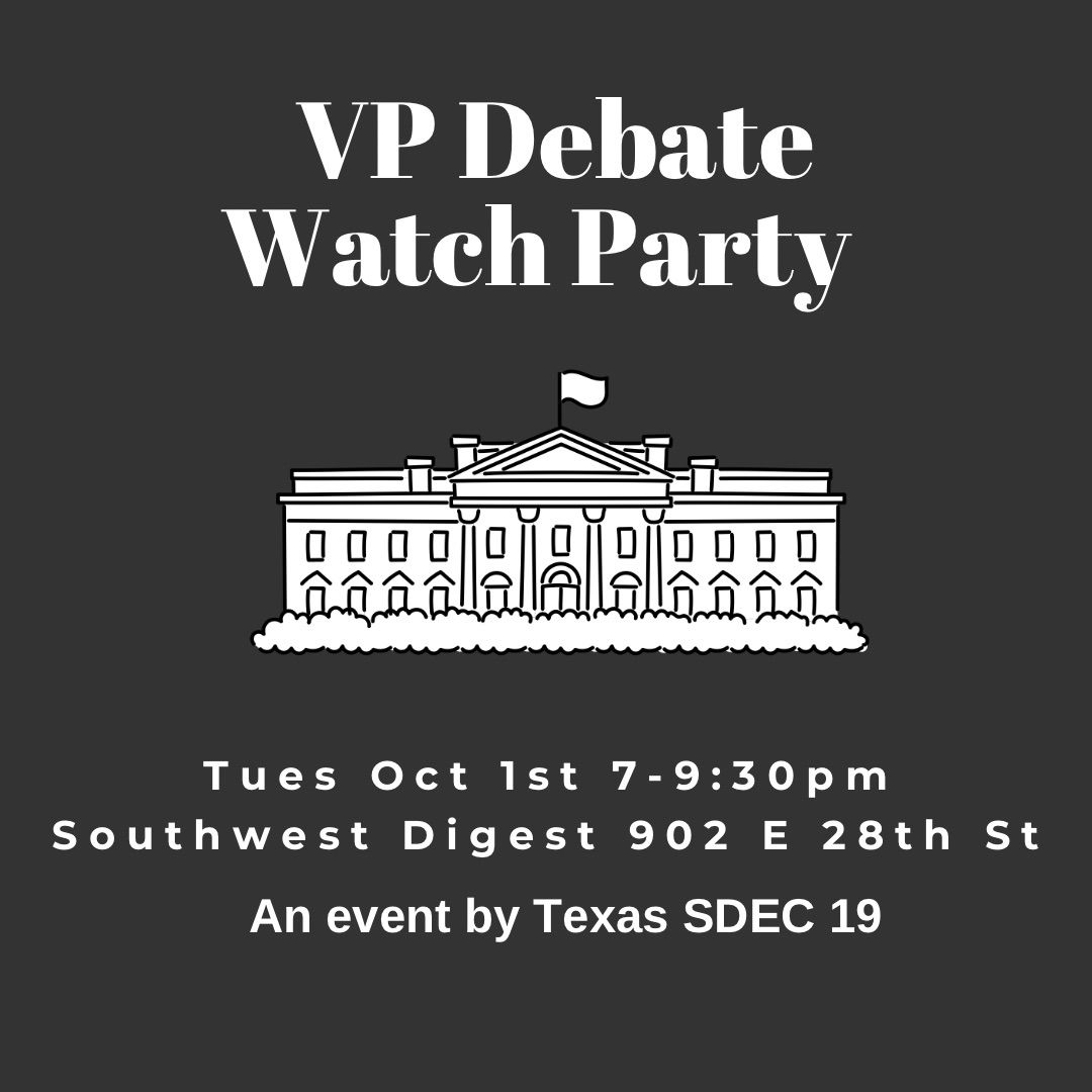 VP Debate Watch Party! 