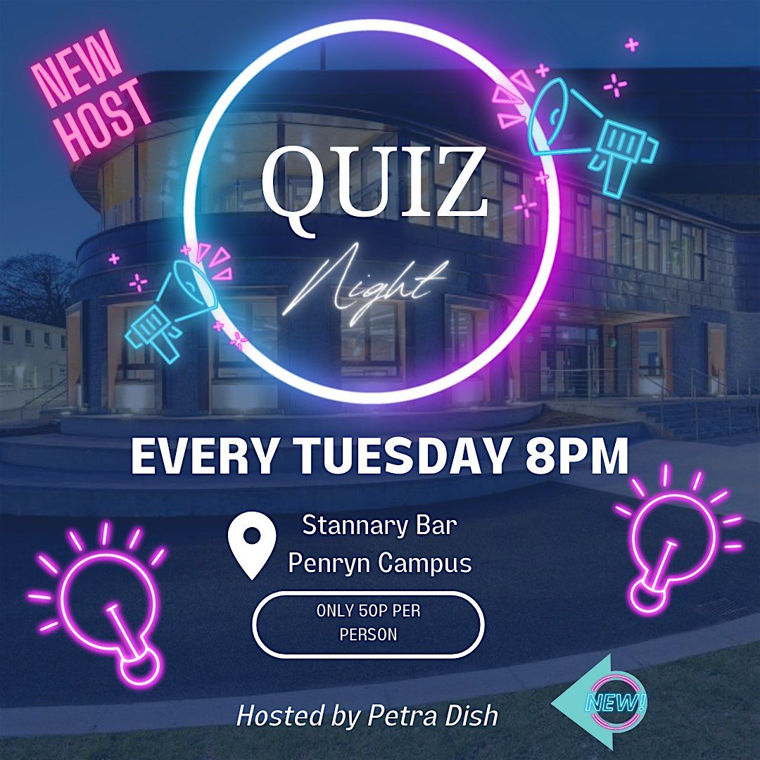 Quiz Night in the Bar, with host Petra Dish