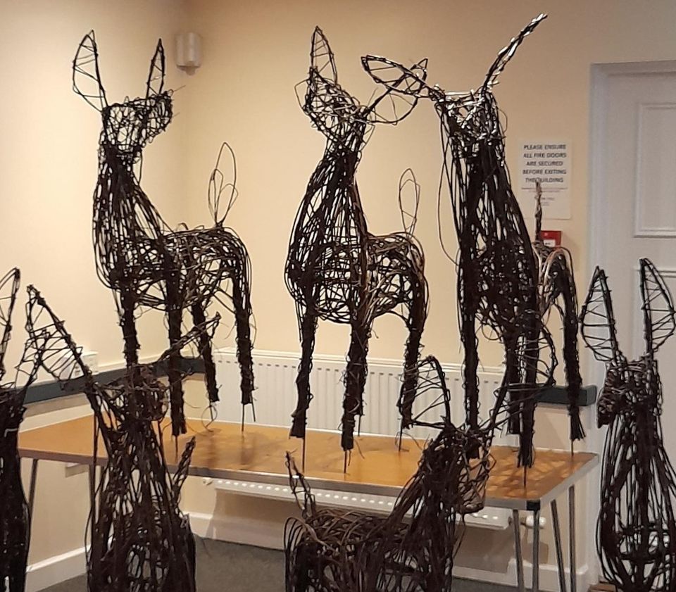 Willow Deer Sculpture workshop with Jo Sadler