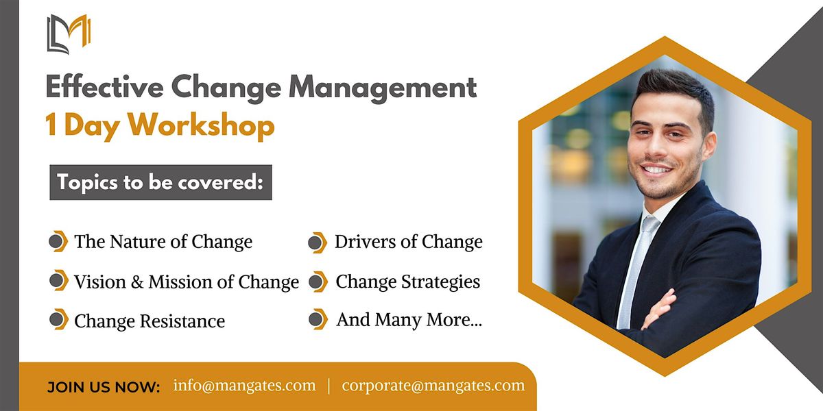 Effective Change Management 1 Day Workshop in Allen, TX