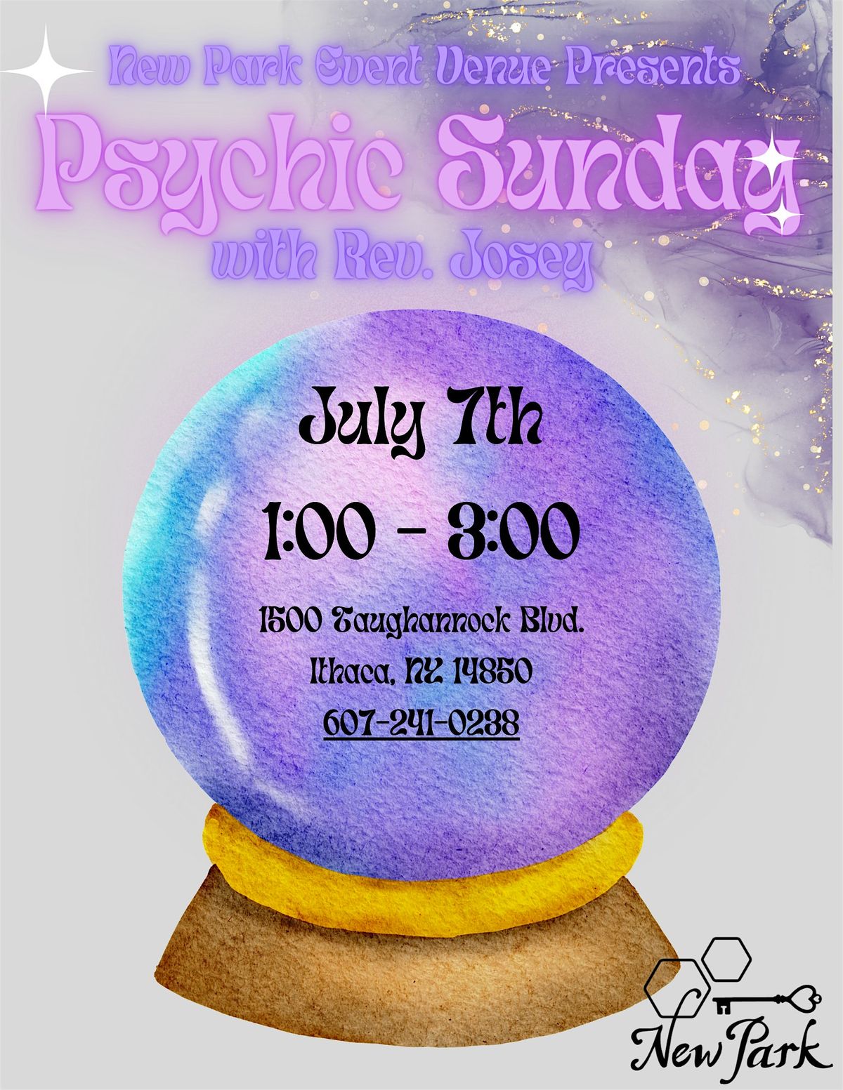 Psychic Sunday at New Park Event Venue