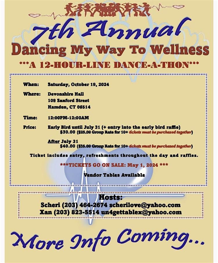 7th Annual Dancing My Way to Wellness Line Dance-a-thon