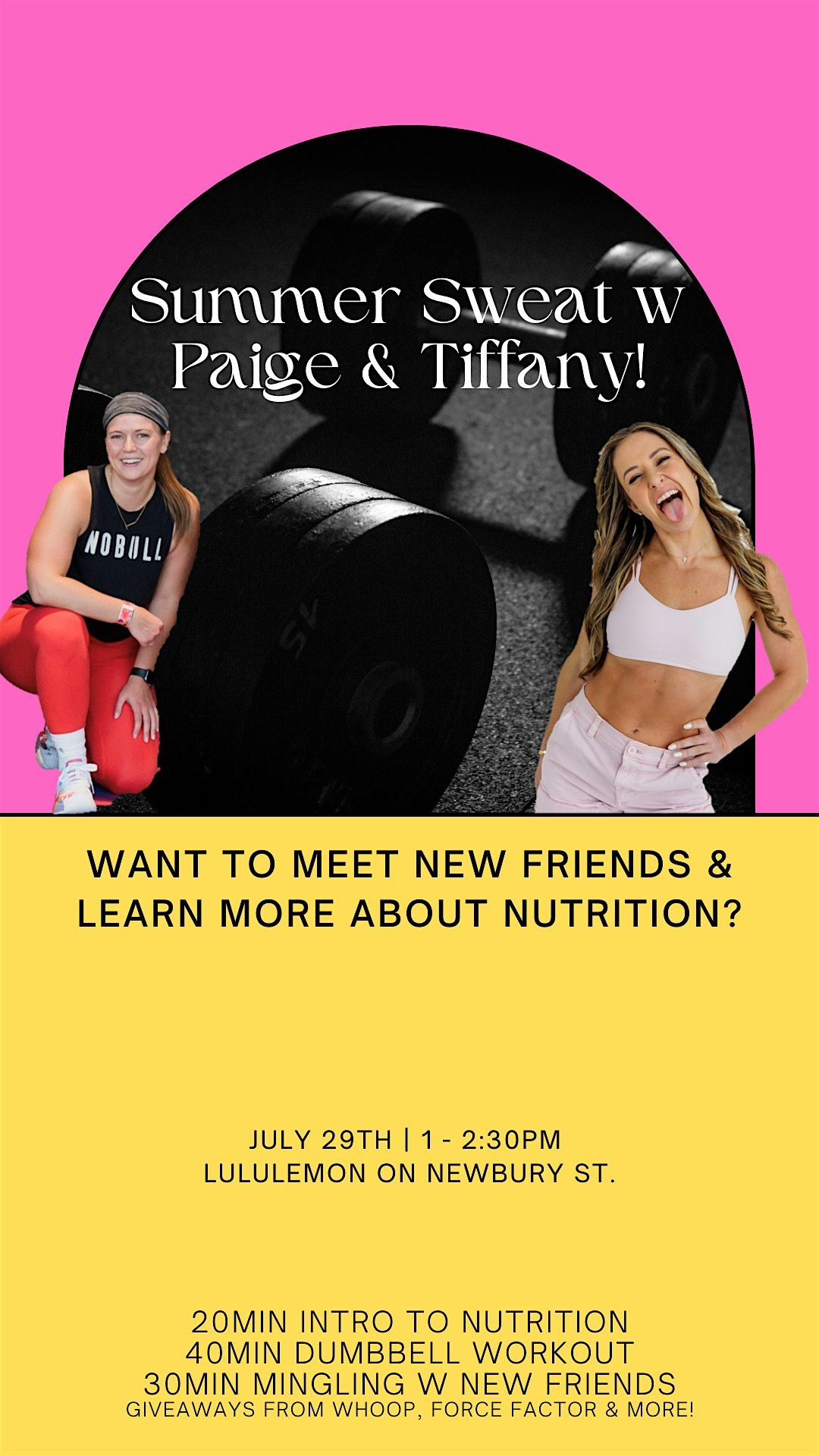 Summer Sweat with Tiffany & Paige