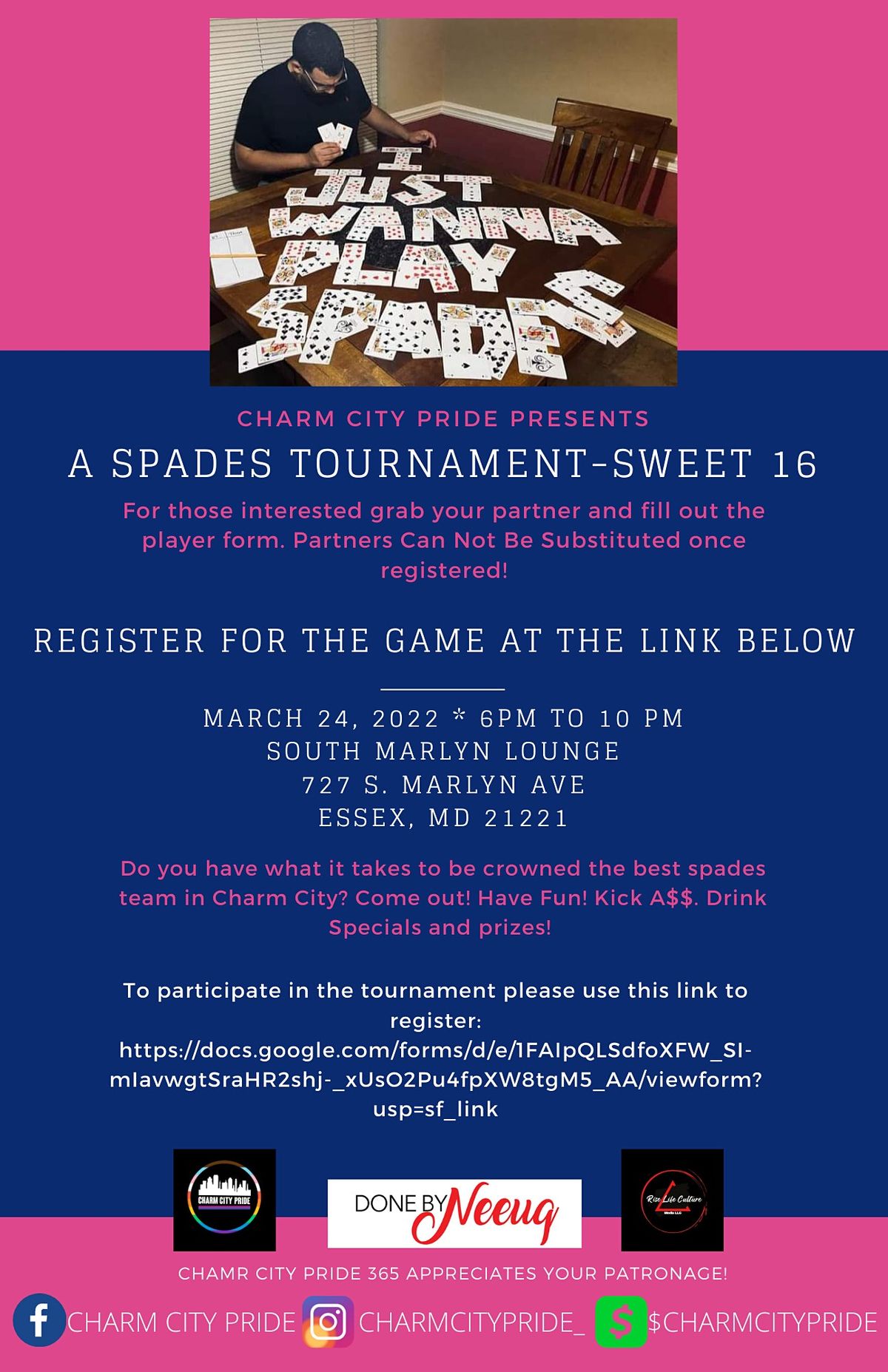 Sweet 16 Spades Tournament