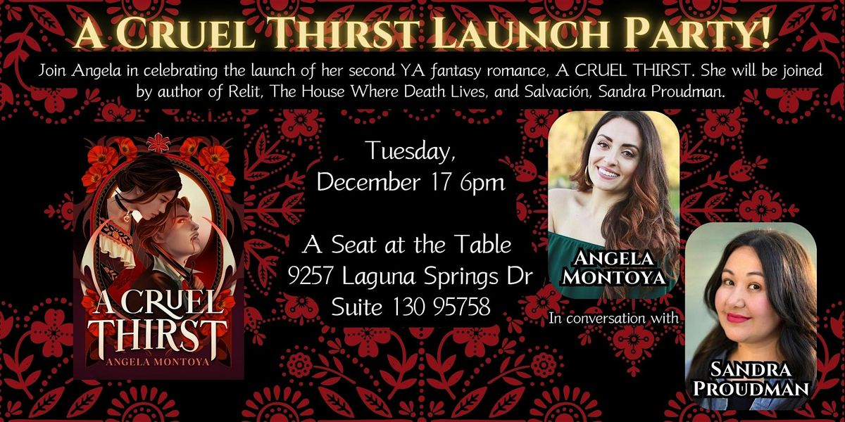 Book Launch Party: "A Cruel Thirst" by Angela Montoya