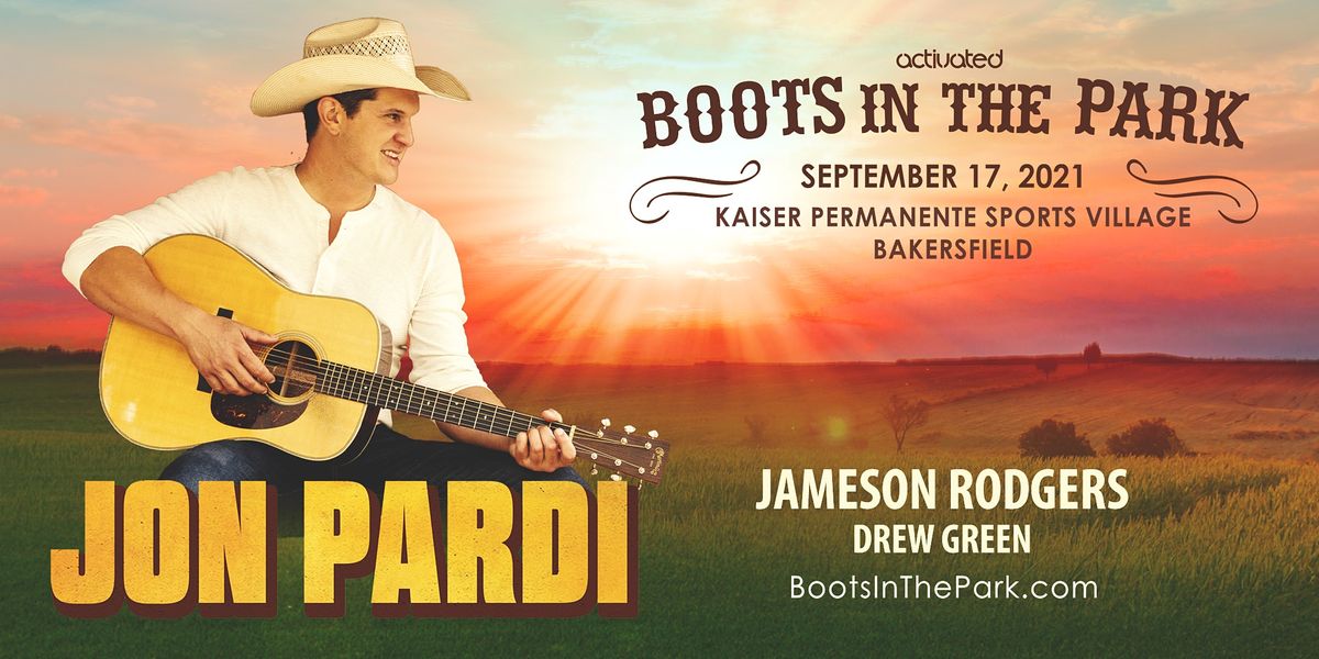 Boots in the Park w/ Jon Pardi NEW TICKET LINK https//bit.ly/3vRJOnz