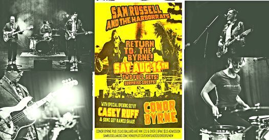SAM RUSSELL & THE HARBORRATS! TWO FULL SETS! w\/Casey Ruff & Some Dude Named Shad