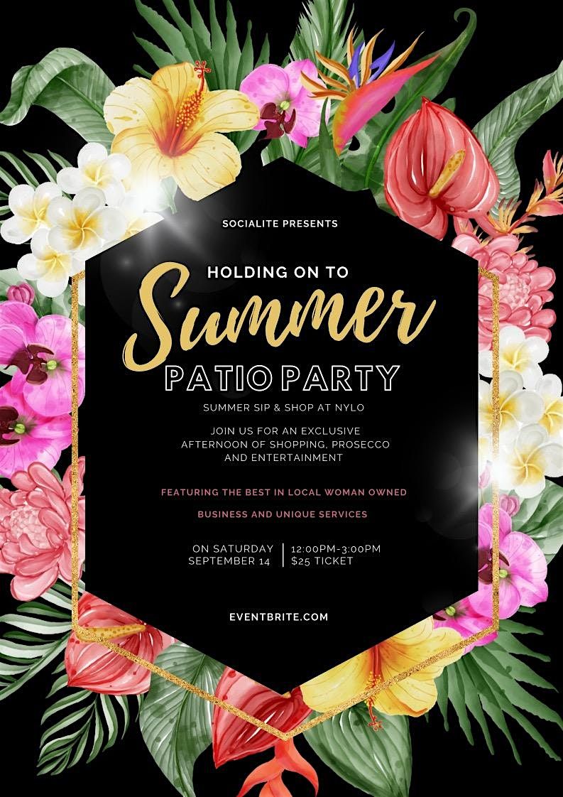 Holding On To Summer: Patio Party