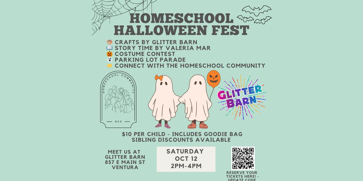 Homeschool Community 805 Halloween Fest at Glitter Barn in Ventura