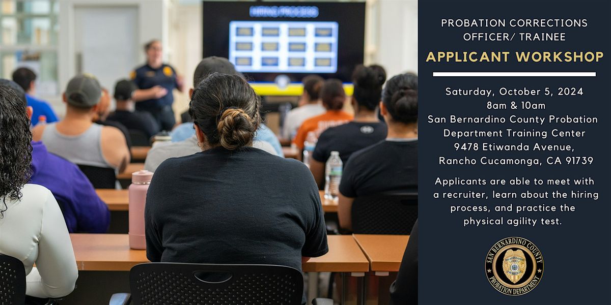 Probation Corrections Officer Applicant Workshop