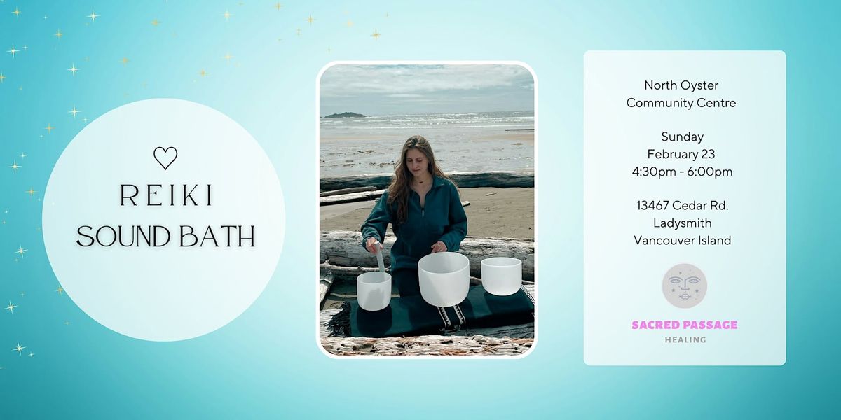 Reiki Sound Bath + Guided Meditation (Cedar\/Yellow Point, Nanaimo)