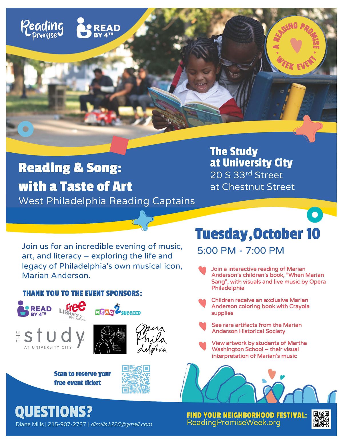 Reading Promise Week - Reading & Song: with a Taste of Art